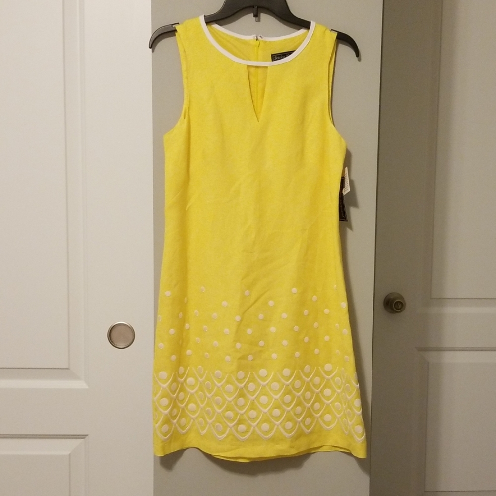 Jessica Howard Cut-Out Neck Sheath Dress 8P v468